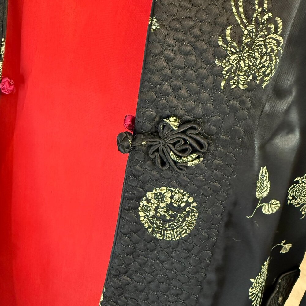 SILVER LAKE reversible 2-sided Silk Kimono Jacket